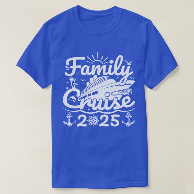 Family Cruise 2025 Coola Funny Family Resa Cruise T Shirt (Design framsida)