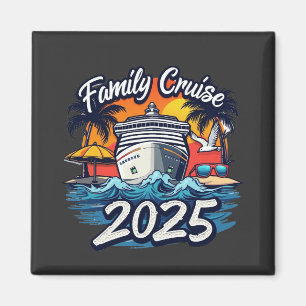 Family Cruise 2025 Family Matching Crew Frakt Magnet