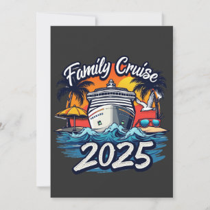 Family Cruise 2025 Family Matching Crew Frakt Meddelande
