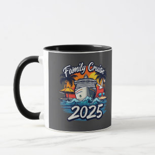 Family Cruise 2025 Family Matching Crew Frakt Mugg