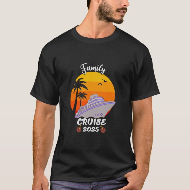 Family Cruise 2025 Family Matching Cruise Resa T Shirt (Framsida)