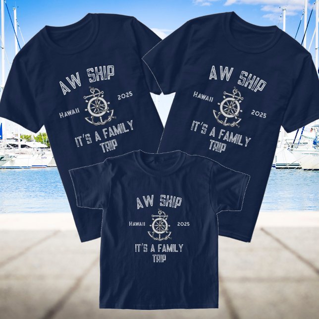 Family Cruise 2025 Nautical Matching Group T Shirt (Skapare uppladdad)