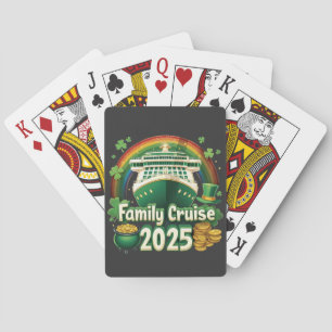 Family Cruise 2025 St. Patrick's Matching Lucky Casinokort