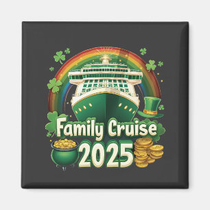 Family Cruise 2025 St. Patrick's Matching Lucky Magnet