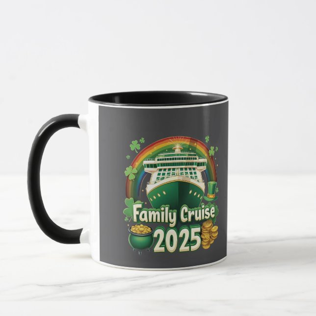 Family Cruise 2025 St. Patrick's Matching Lucky Mugg (Vänster)