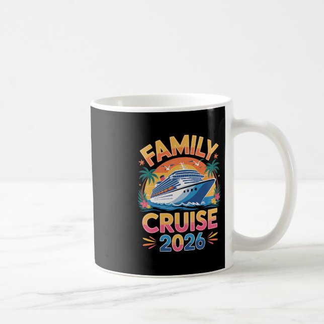 Family Cruise 2026 Funny Cruising 1  Kaffemugg (Höger)