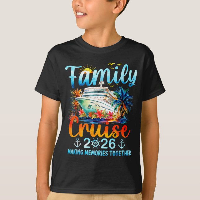 Family Cruise 2026 Making Memories Together Matchi T Shirt (Framsida)