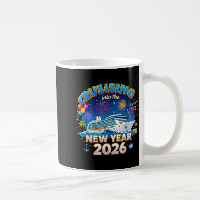Family Cruise New Year 2026 Vacation  Kaffemugg (Höger)