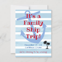 Family Cruise Stateroom Anchor Magnet
