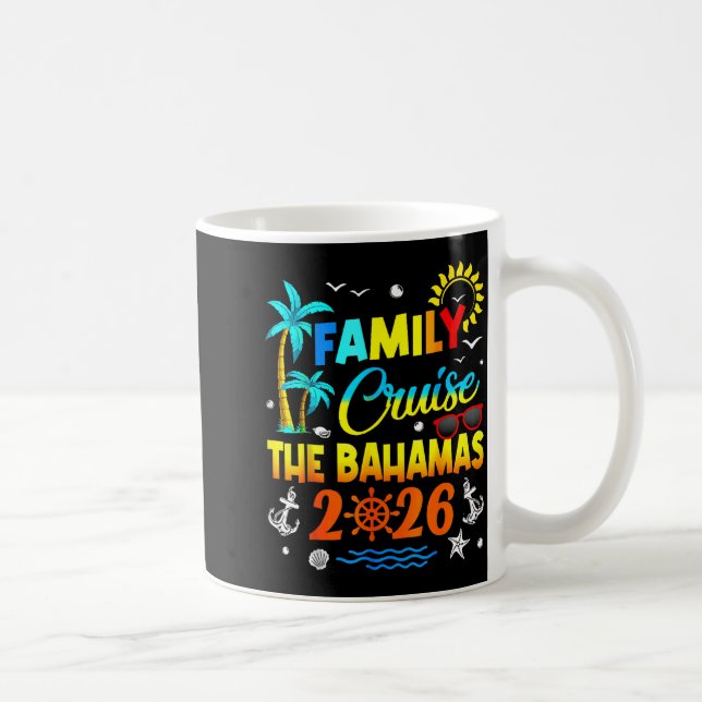 Family Cruise The Bahamas 2026 Summer Matching Vac Kaffemugg (Höger)
