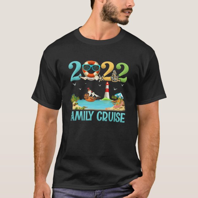 Family Cruise Trip Summer Vacation Beach 2022 T Shirt (Framsida)