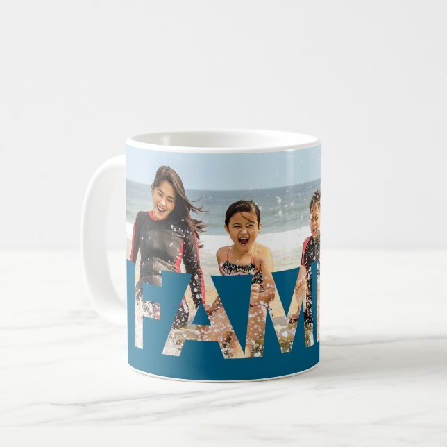 Family Custom Photo Kaffemugg (Framsida vänster)