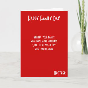 FAMILY DAY-bror Kort