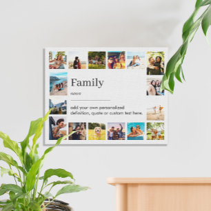 Family Definition Personlig 16 Photo Collage Canvastryck