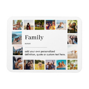 Family Definition Personlig 16 Photo Collage Magnet