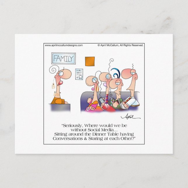 FAMILY DINNER-vykort från April McCallum Vykort (Framsida)