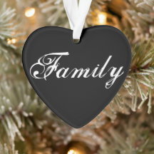 "Family elaks" Heart Ornament 2020