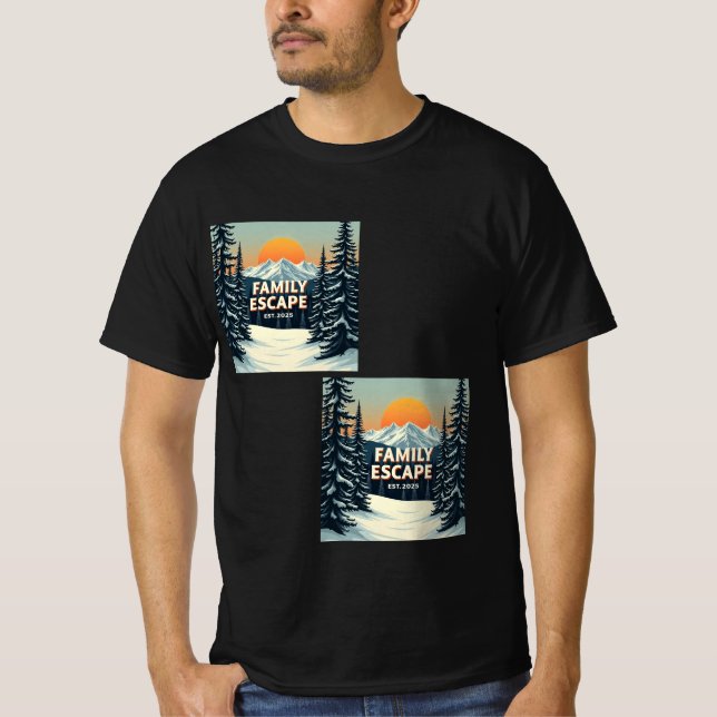 Family Escape National Park T-Shirt (Framsida)