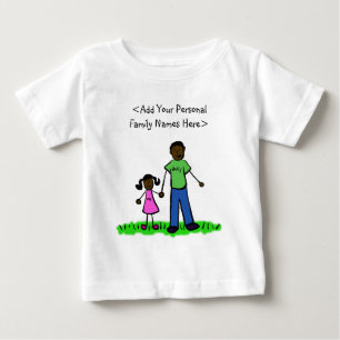 Family Far och Dotter Art Anpassningsbar Shirt T