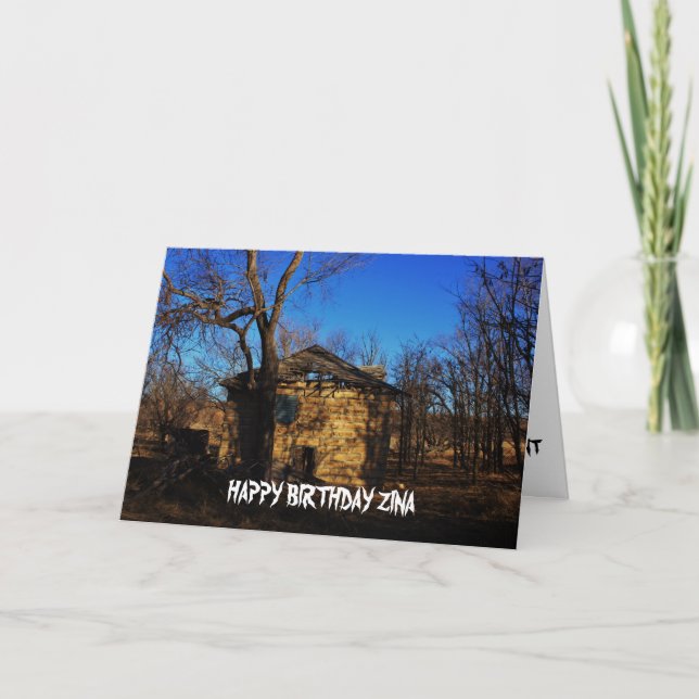FAMILY FARM HUS Birday Card Kort (Framsida)