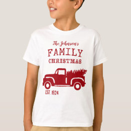 Family Farm Lastbil Kids Red T Shirt