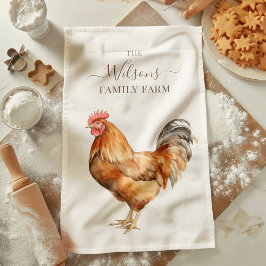 Family Farm Rustic Chicken Country Farm  Kökshandduk