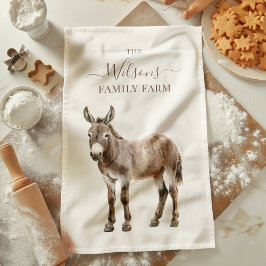 Family Farm Rustic Donkey Country Farm  Kökshandduk