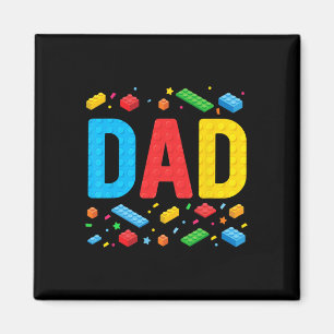 Family Fathe för Master Builder Bygger Bricks Bloc Magnet