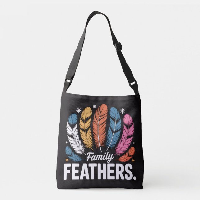 Family Feathers Bag Axelväska (Baksida)