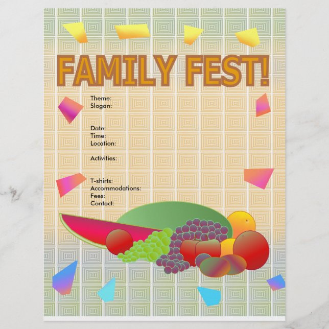 Family Fest Flyer (Framsidan)