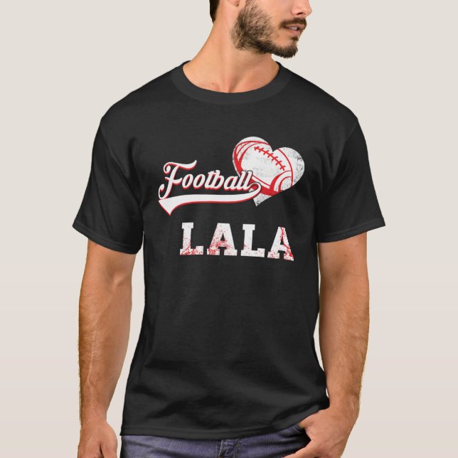 Family Football Player  Football Lala T Shirt (Framsida)