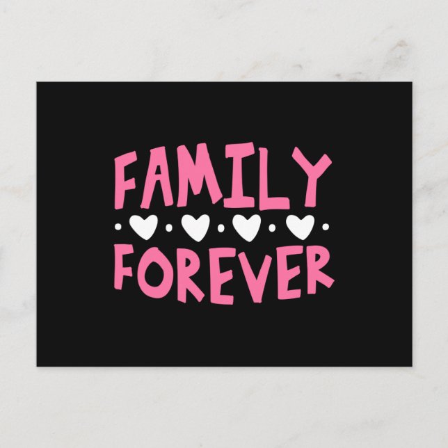 Family Forever Vykort (Framsida)