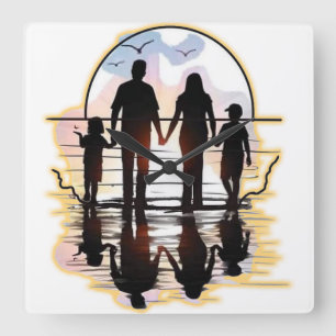 FAMILY FYRKANTIG KLOCKA