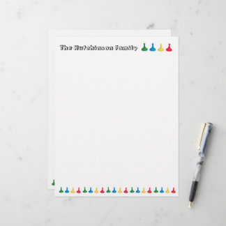 Family Game Lover Letterhead Brevhuvud