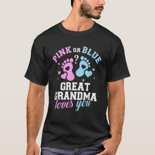 Family Gender avslöjar Grandma Kärlek You T Shirt