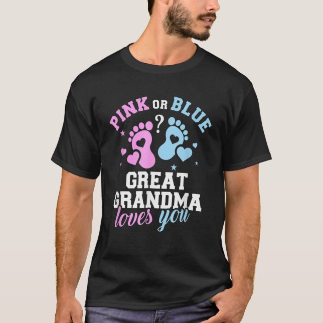 Family Gender avslöjar Grandma Kärlek You T Shirt (Framsida)