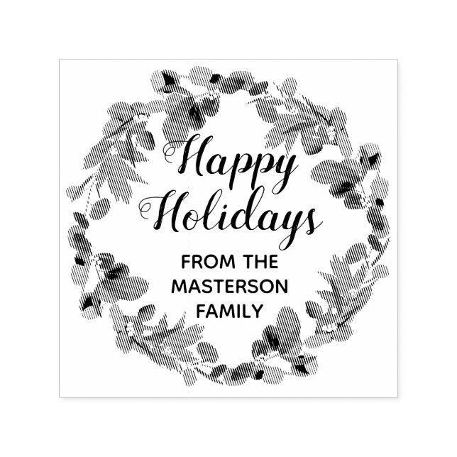 Family Glad helg Eucalyptus WAN Självfärgande Stämpel (Design)