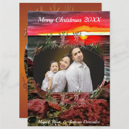Family God jul Banderas Sunset 914 Julkort