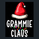 Family Grammie Claus Christmas Santa's Pajama Matc Poster<br><div class="desc">Family Grammie Claus Christmas Santa's Pajama Matching</div>