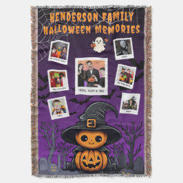 Family Halloween Memories Collage – Kid Witch Filt