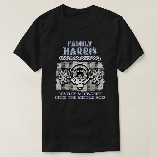 Family Harris vapensköld Scottish klans Scottish S T Shirt (Design framsida)
