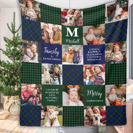 Family Helgdag Anpassningsbar Patchwork Pput 15 Ph Fleecefilt