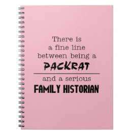 Family Historian Anteckningsbok (Anpassa din färg) Med Spiral