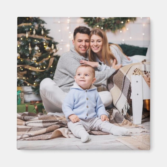 Family Holiday Christmas Stocking Stuffer Magnet (Framsidan)