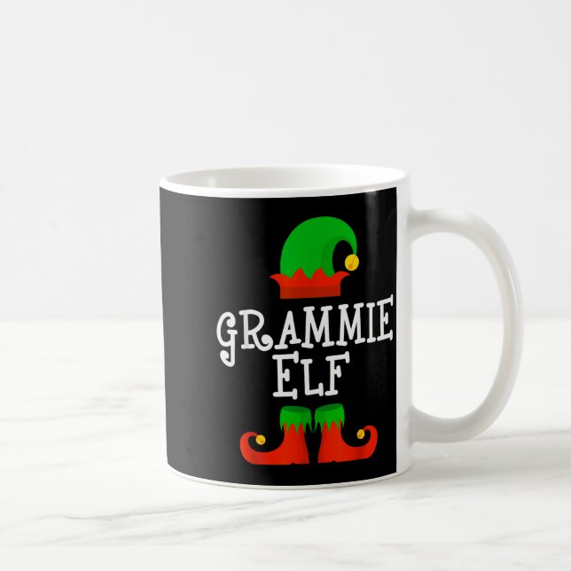 Family I'm The Grammie Elf Christmas Matching Paja Kaffemugg (Höger)