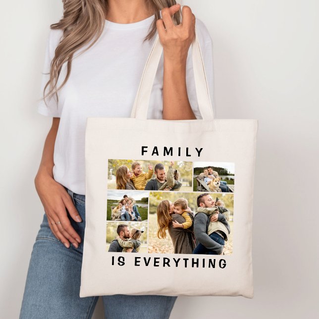 Family is Everything 5 Photo Family Tygkasse (Skapare uppladdad)