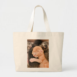 Family Is Everything, Kitten Tote Bag Jumbo Tygkasse