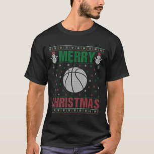 Family Julafton Pajamas Matching Basketball Ugly C T Shirt