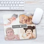 Family Kärlek Photo Collage Grått Musmatta<br><div class="desc">Berätta om du behöver hjälp eller har speciella förfrågningar.</div>
