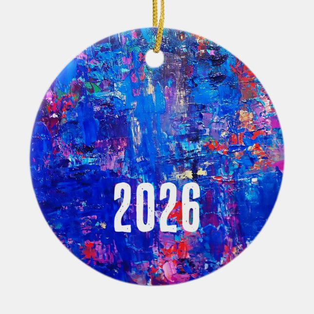 Family Keepsake Julgransprydnad Keramik (Framsidan)